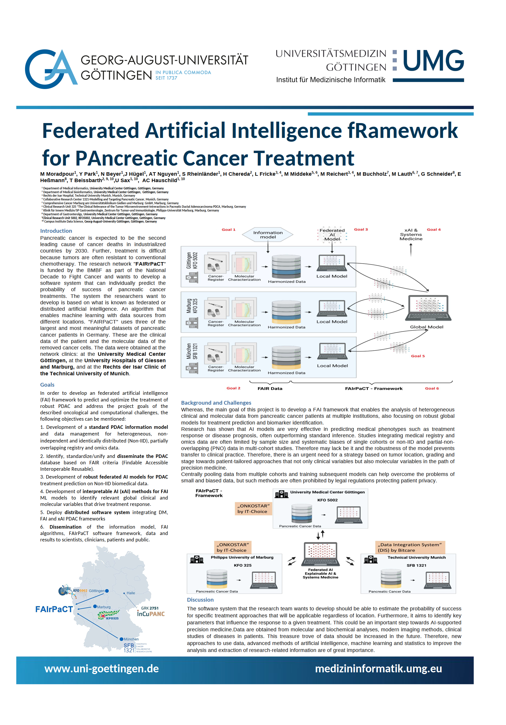 Poster : Federated Artificial Intelligence fRamework for PAncreatic Cancer Treatment